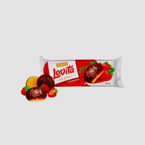 Roshen Lovita Jelly Strawberry Cookies 135g