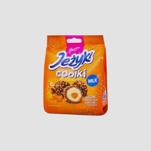 GOPLANA  Jezyki Coolki 140G Pralines Caramel Chocholat Couvert Hazelnuts