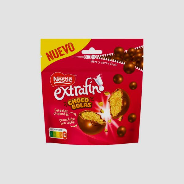 Chocobolas au chocolat avec des céréales croustillantes 140G.