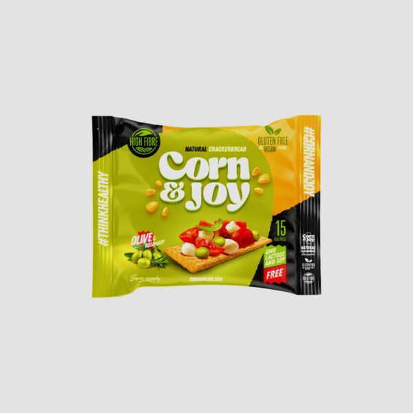 Corn & Joy Natural Crackerbread Olive & Rosemary
