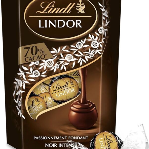 Lindor chocolat noir intense 70% cacao 237g