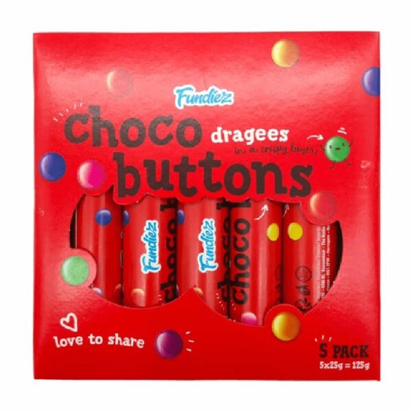 Fundies Choco buttons dragees 125g