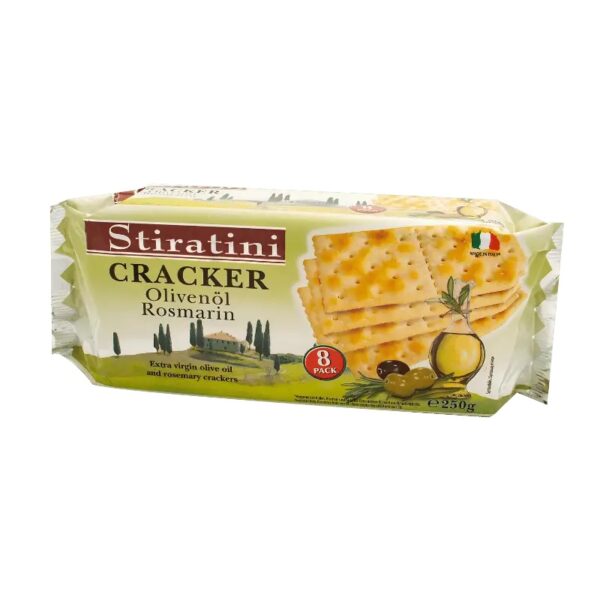 Stiratini Crackers à l’Huile d’Olive et Romarin 250g