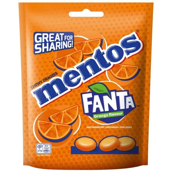 Mentos Fanta orange flavour 160g