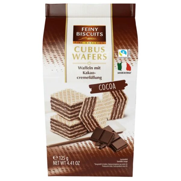Gaufrettes Feiny Biscuits cubus wafers cocoa 125g